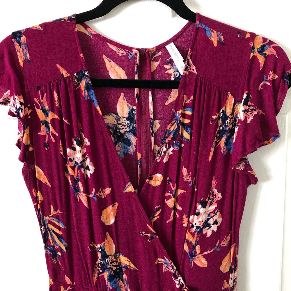 Xhilirhation dress size medium, floral maxi dress